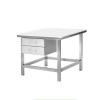 Stainless Steel Square Table With Drawers